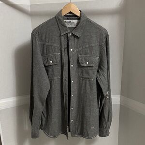 Levi's Gray Casual Pearl Snap Shirt